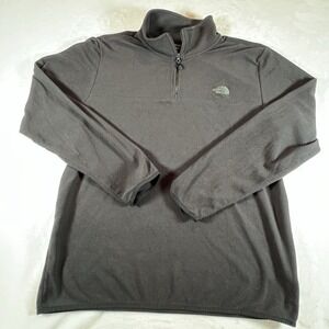 The North Face Pullover Men's Sz XL‎ Black 1/4 Zip Fleece Sweater